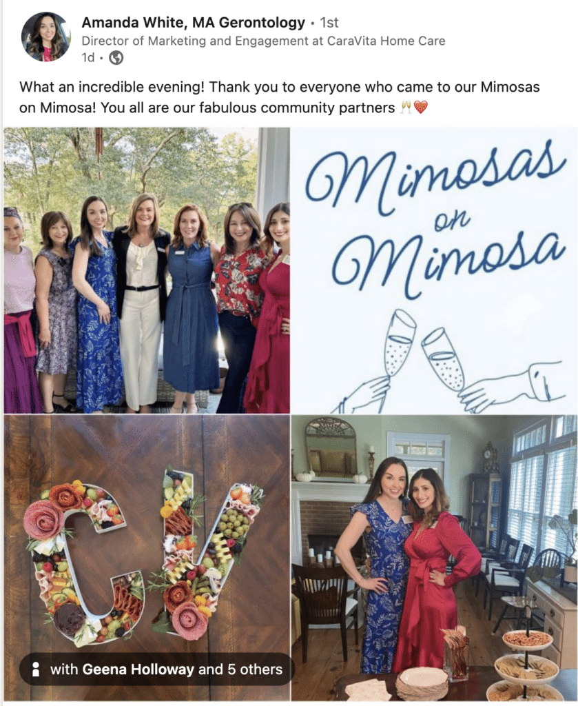 CaraVita Home Care Mimosas on Mimosa